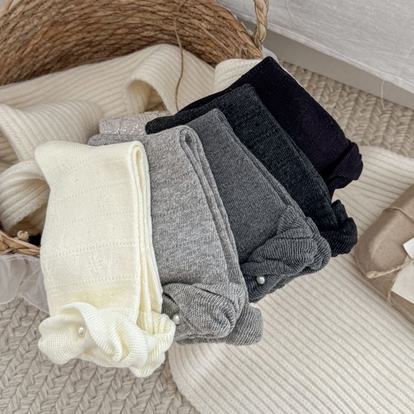 Women's High Bounce Elegant Solid Color Mid-Calf Socks h5Picture2
