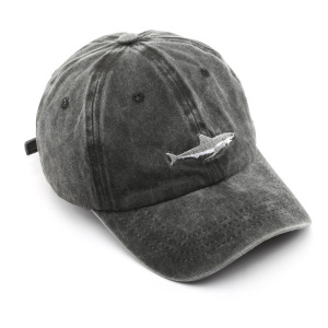 Simple Series Casual Solid Color Oceanic Style Fish Cotton Baseball Cap h5 Picture4