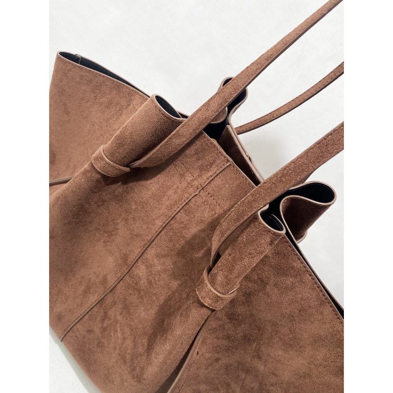 Casual Style None Solid Color Suede Women's Tote Bags Picture4