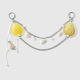 1 yellow seashell pendant