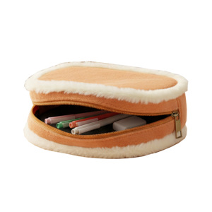 Simple Series Daily Solid Color Imitation Fur Makeup Bags h5 Picture4