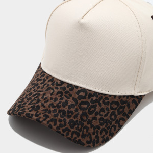Simple Series Casual Leopard Print Stripe Plaid Mixed Color Leaf Cotton Baseball Cap h5 Picture3