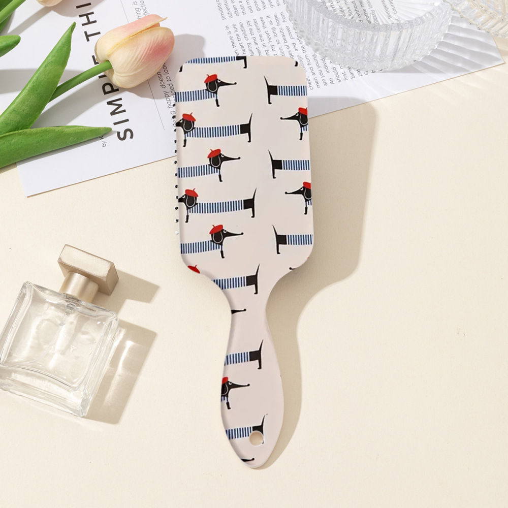 Simple Series Cute Mixed Color Dachshund Plastic Combs 