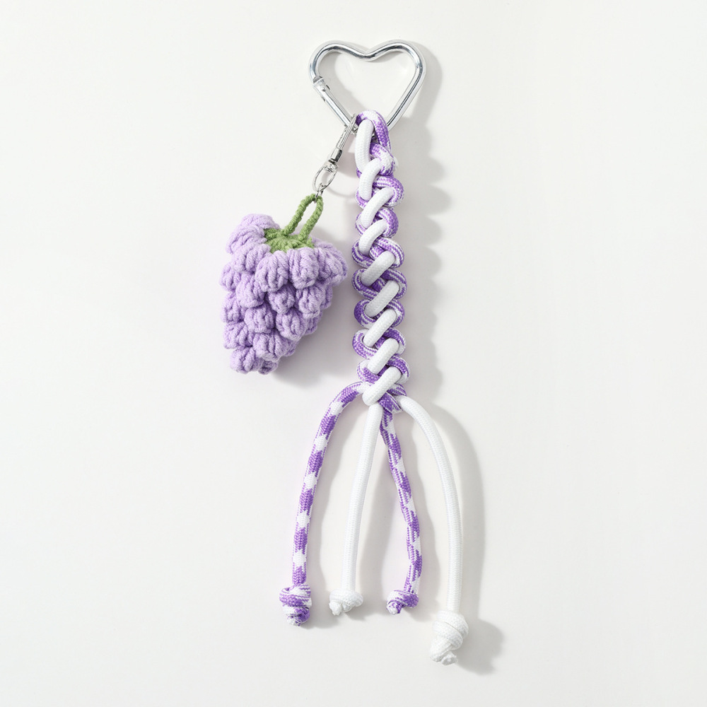 Simple Series Daily Heart Fruit Strawberry Alloy Bag Charms