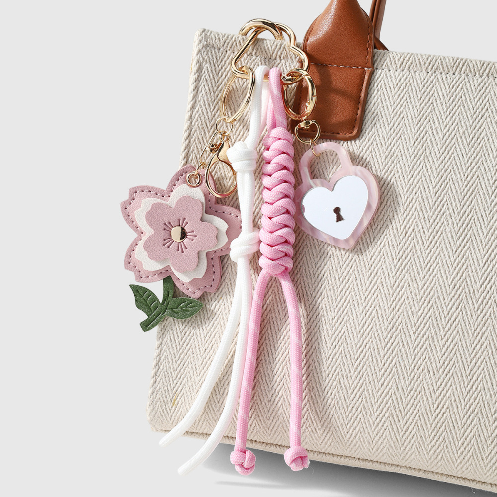Simple Series Daily Flower Heart Note/Instrument Alloy Bag Charms h5Picture3