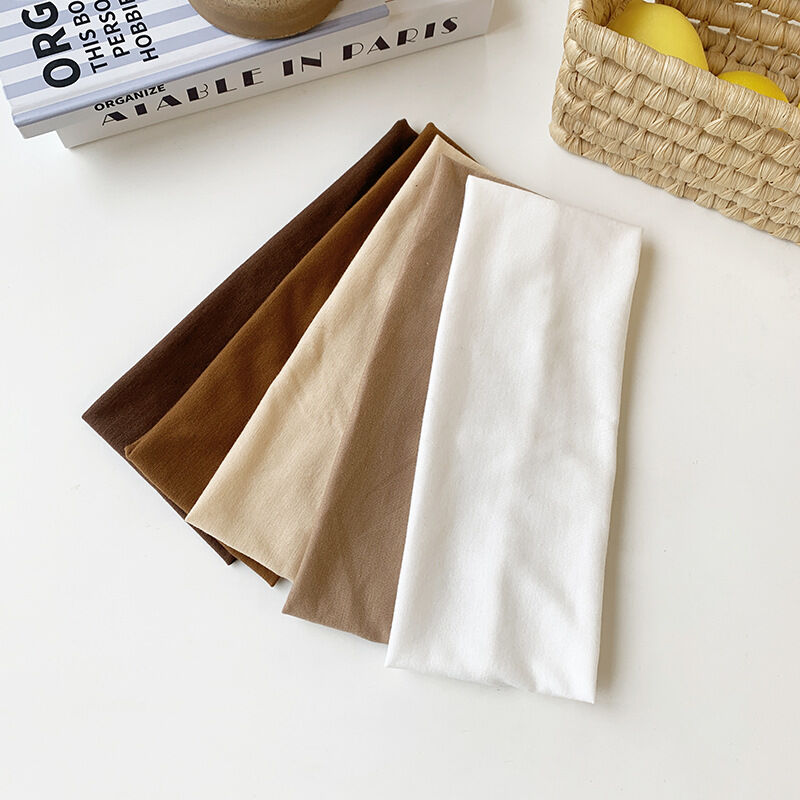 Simple Series Daily Solid Color Polyester Hair Bands h5Picture5