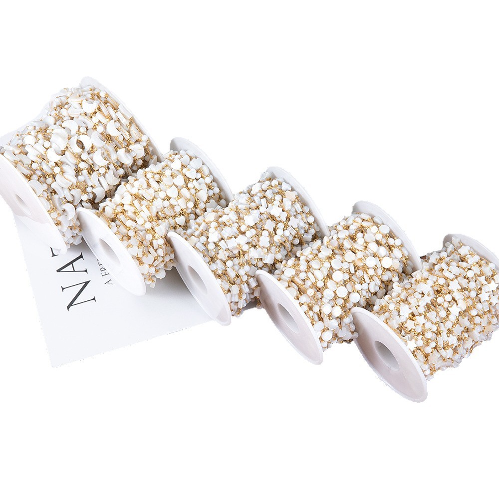 Simple Series Diy Clover Moon Stainless Steel Waterproof Gold Color Stringing Materials Picture5