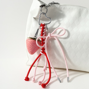 Simple Series Daily Fruit Bow Knot Strawberry Alloy Bag Charms h5 Picture5