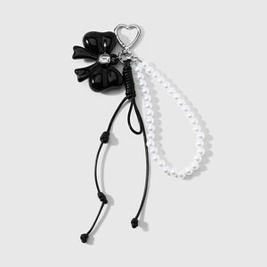Llaveros Sencillos De Aleación De Color Sólido Con Lazo En Forma De Corazón Para Bolsos. h5