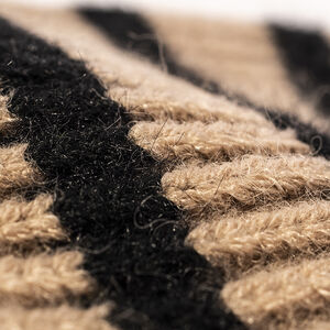 Stripe Mixed Color Wool Polyester Blend Women's Beanie h5 Picture3