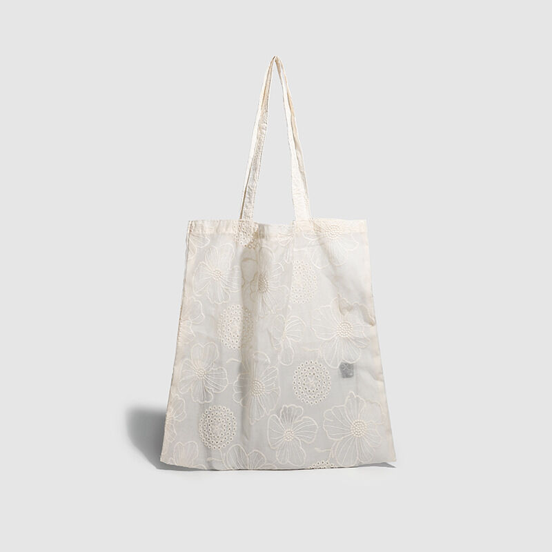 Borsa A Tracolla Quadrata Da Donna In Poliestere Tinta Unita Con Ricami Floreali, Stile Chic Parigino. h5 Immagine3