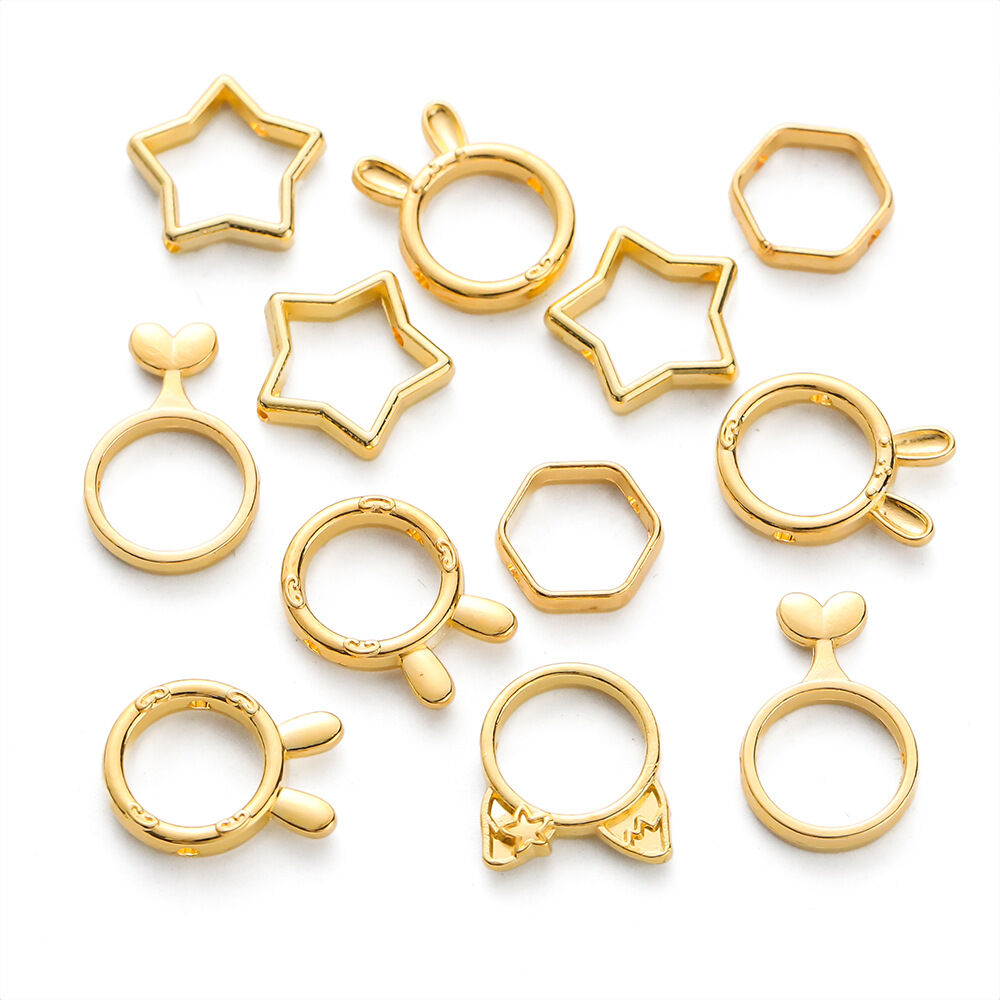 Simple Series Diy Irregular Shape Alloy   Gold Color  Links & Connectors
