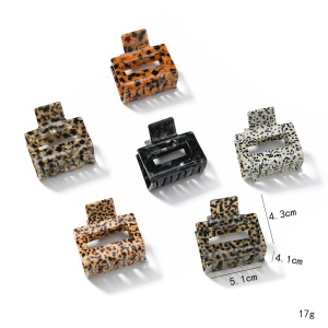 Simple Series Casual Leopard Print Mixed Color Gradient Color Acetate Hair Claws h5 Picture3