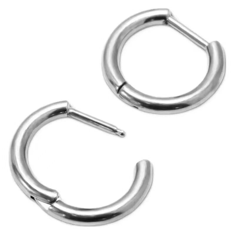Einfache Ohrringe Aus Titanlegierung, Einfarbig, Für Damen, Piercing-Ohrringe h5Bild4