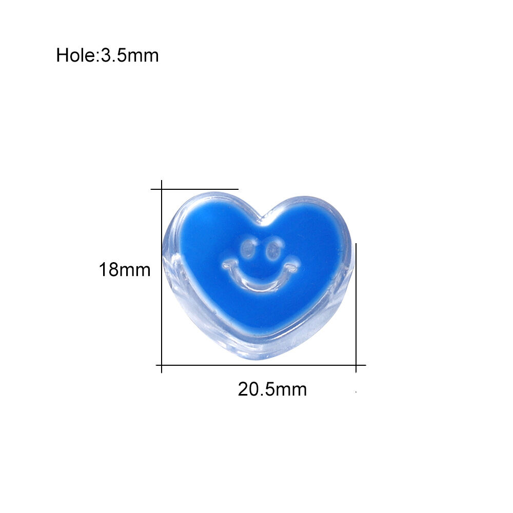 Serie Romántica Diy Con Cuentas Acrílicas De Caras Sonrientes h5 Imagen5