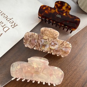 Simple Series Daily Letter Leopard Print Gradient Color Acetate Hair Claws h5 Picture2
