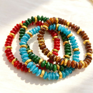 Beads Acrylic & Stainless Steel Women's Beaded Bracelets h5 Picture2