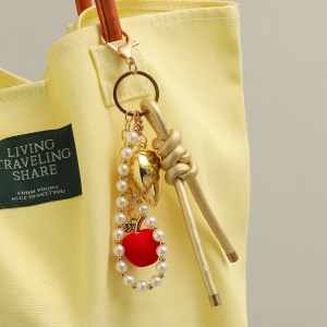 Simple Series Daily Heart Twist Beads Alloy Bag Charms h5 Picture2