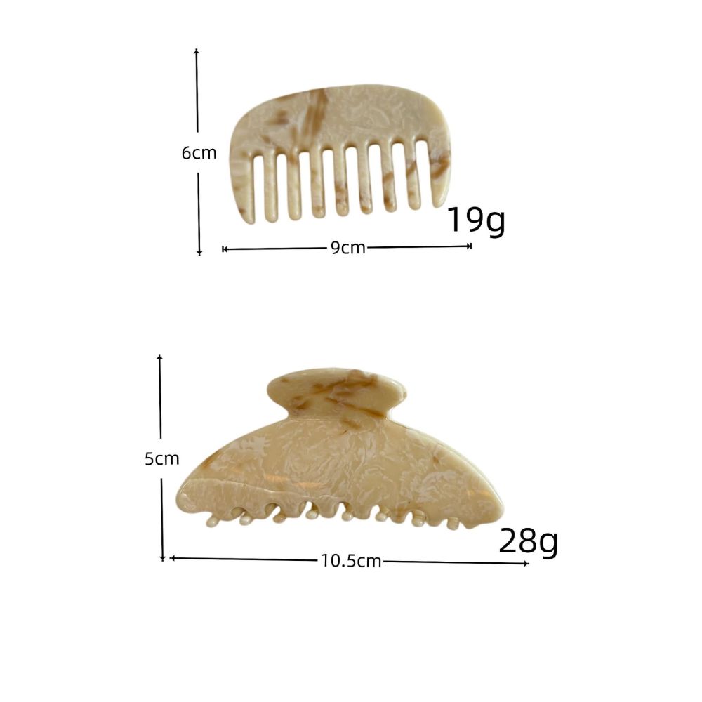 Simple Series Daily Solid Color Gradient Color Acetate Hair Claws Picture5