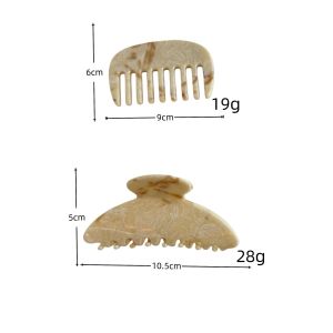 Simple Series Daily Solid Color Gradient Color Acetate Hair Claws h5 Picture5