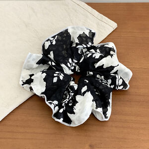 Simple Series Daily Flower Mixed Color Polyester Scrunchies h5