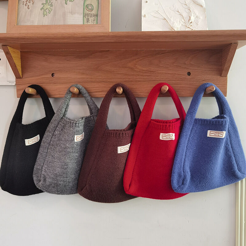 Sacs À Main Carrés Pour Femmes, Style Décontracté, Couleur Unie, En Polyester Tissé h5 Image2