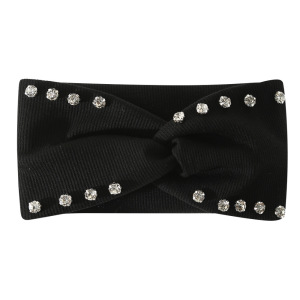 Simple Series Daily Solid Color Polyester Rhinestone Hair Bands h5 