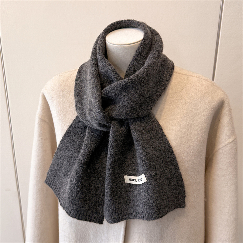 Simple Series Daily Solid Color Polyester Winter Scarves 
