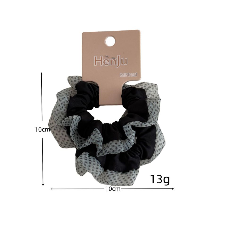 Simple Series Retro Leopard Print Polka Dots Fabric Scrunchies Picture5