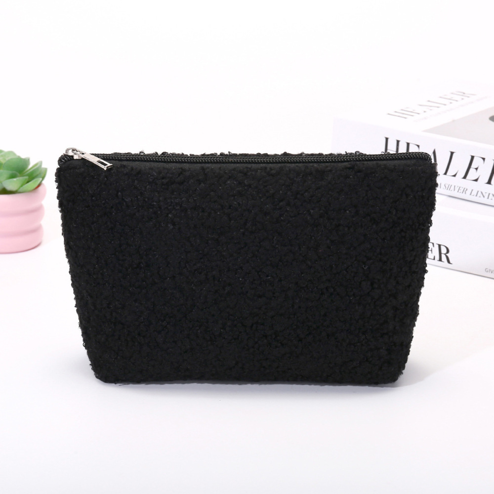 Simple Series Daily Solid Color Polyester Makeup Bags 