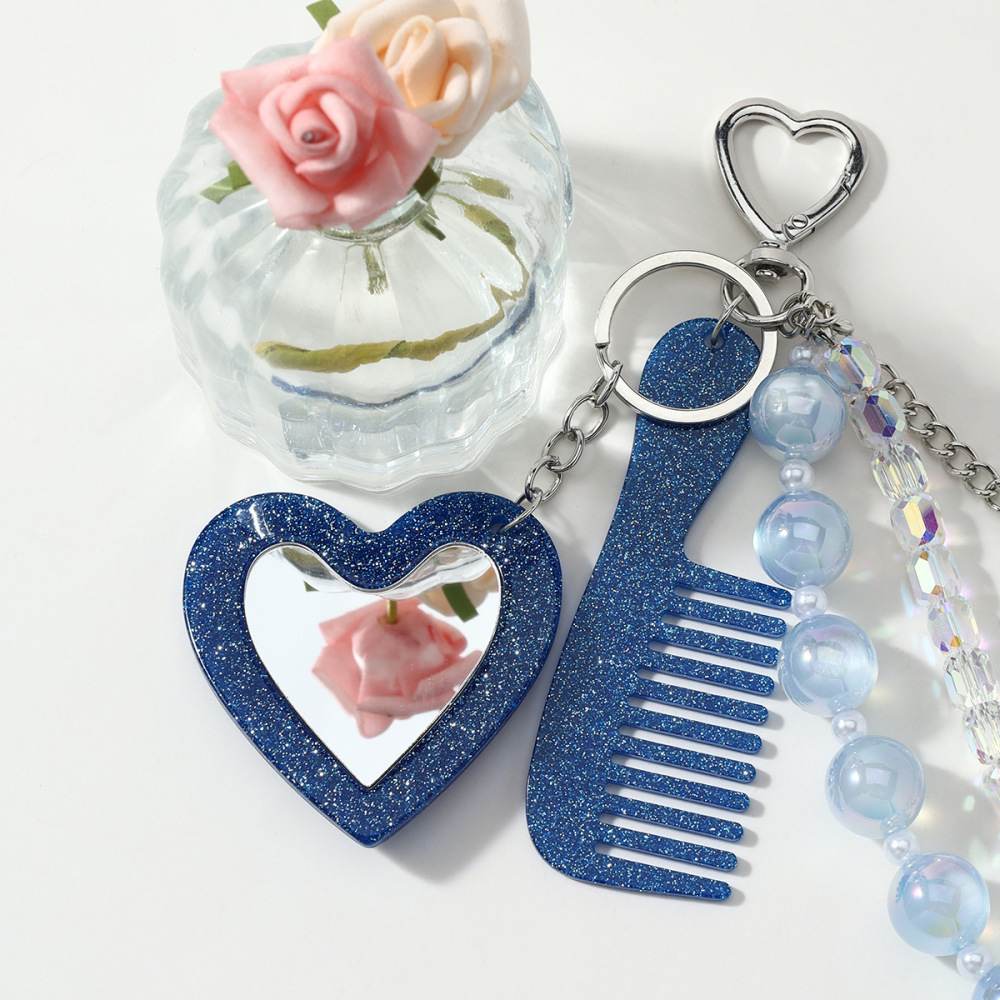 Simple Series Daily Heart Beads Chain Alloy Bag Charms Picture6