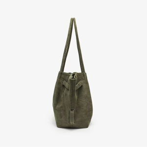 Casual Style Metal Hardware Solid Color Suede Women's Pillow Tote Bags h5 Picture4