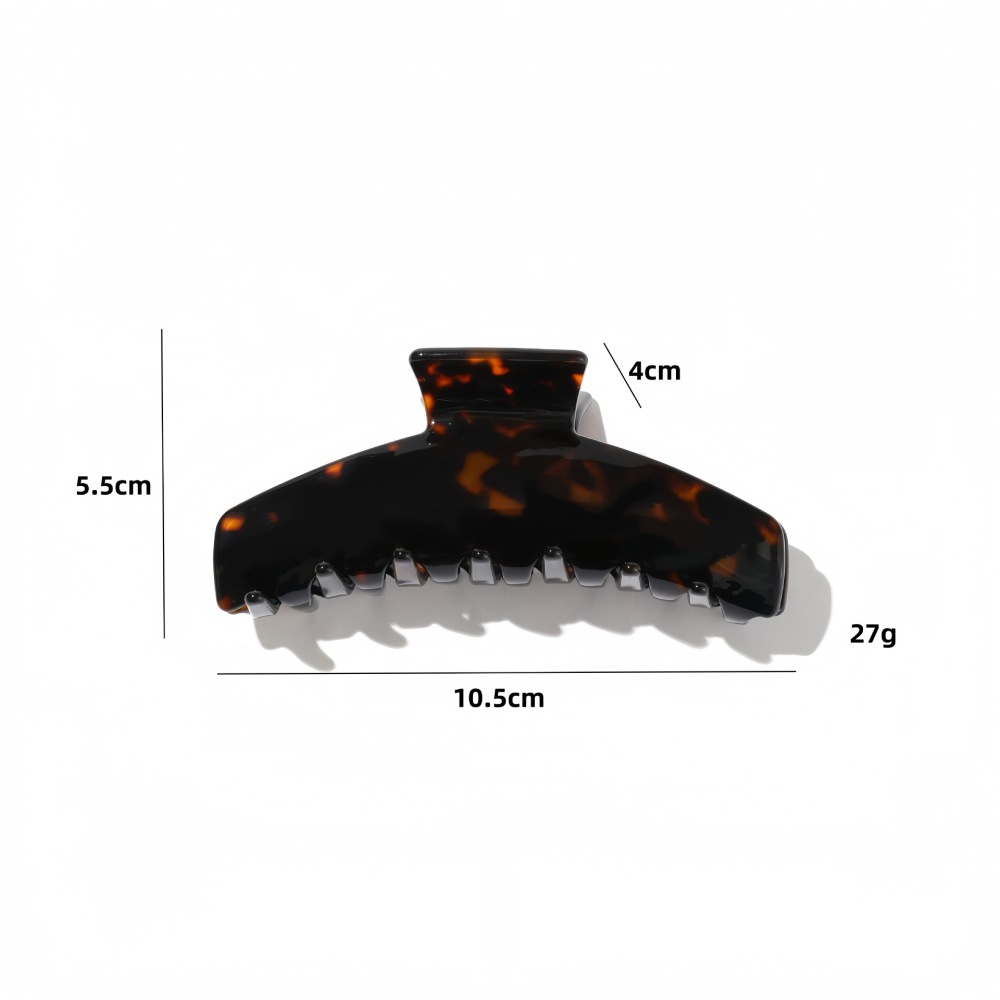 Simple Series Daily Leopard Print Stripe Mixed Color Acetate Hair Claws h5Picture4