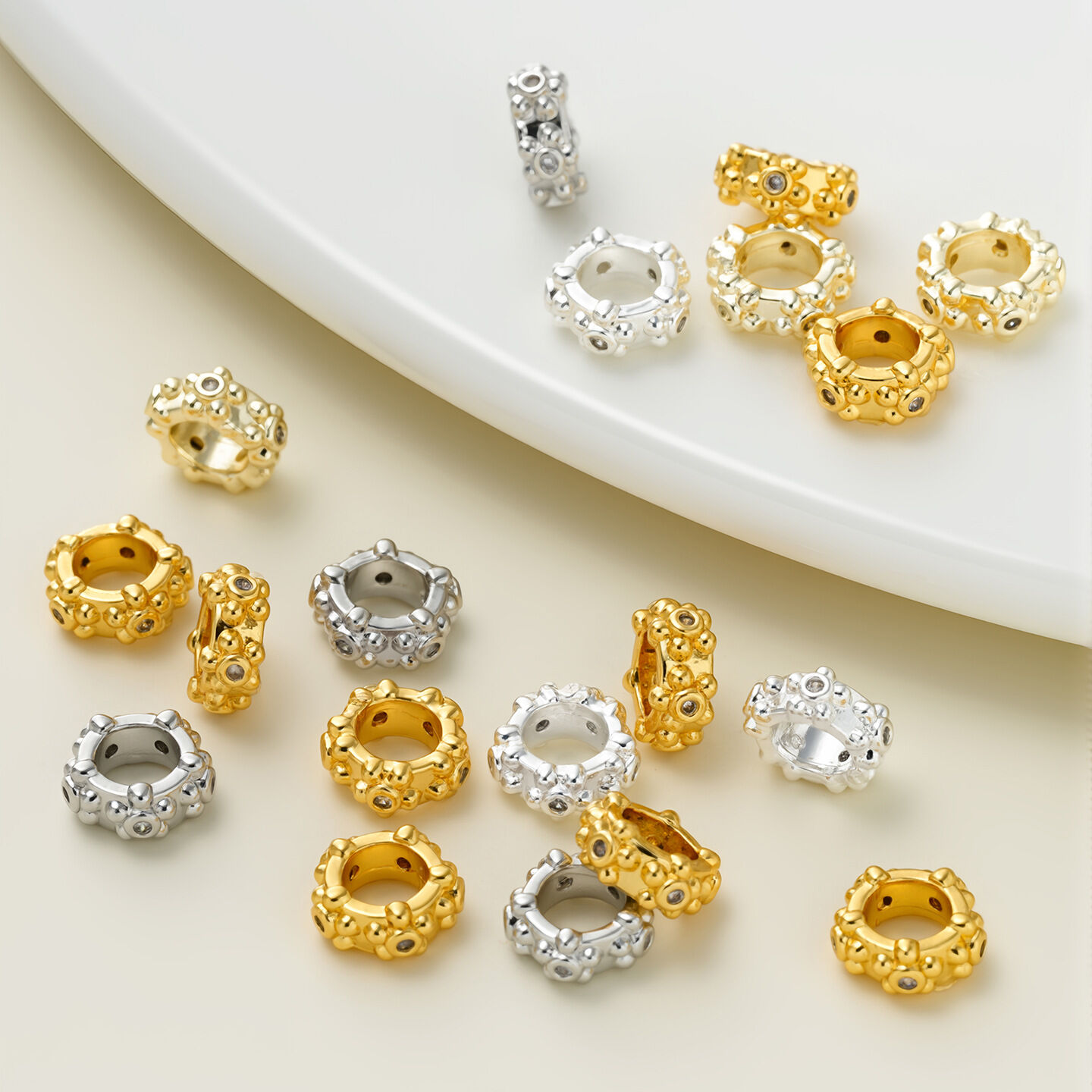 Simple Series Diy Circle Copper   Gold Color  Spacer Beads 2