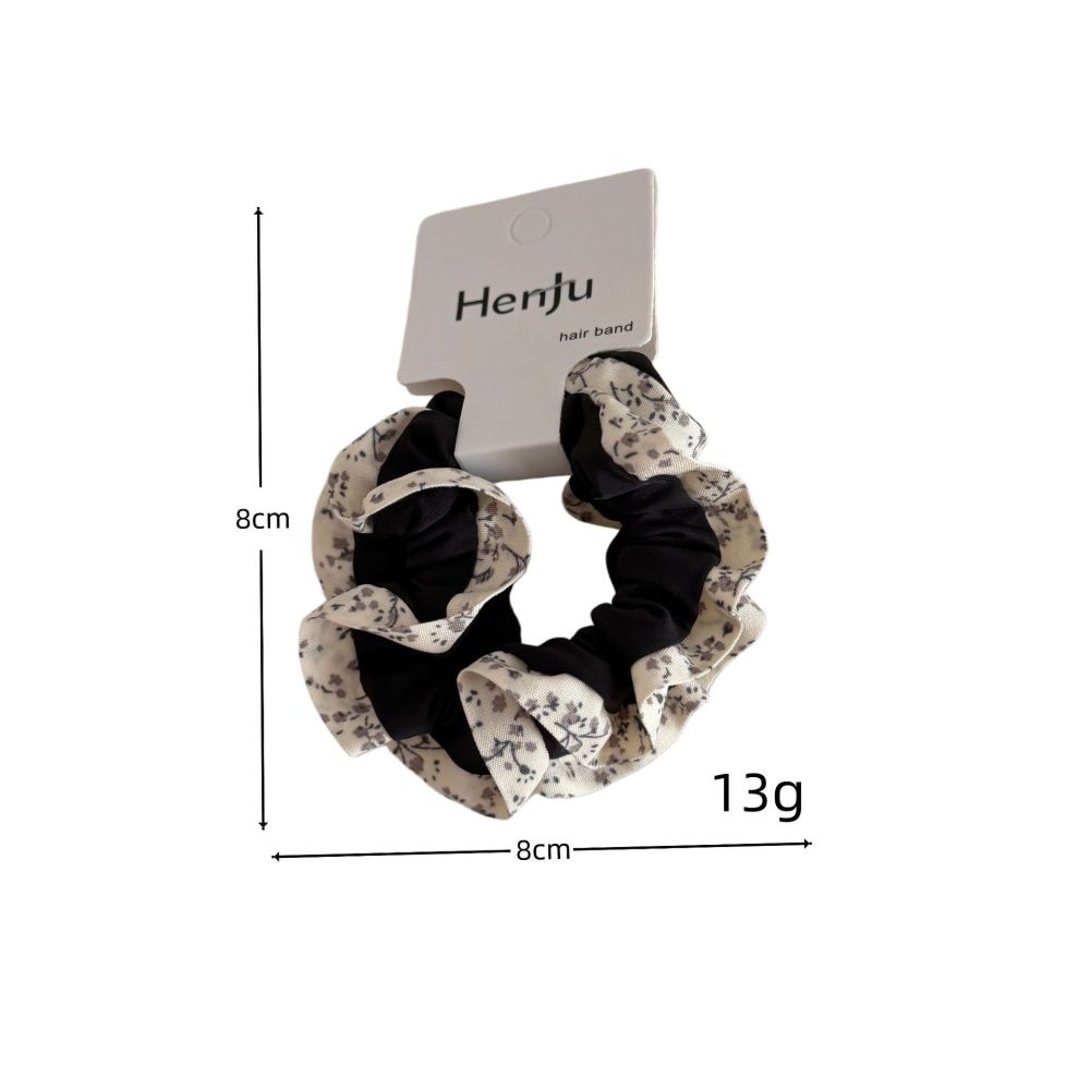 Simple Series Daily Flower Leopard Print Polyester Scrunchies Picture5