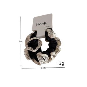 Simple Series Daily Flower Leopard Print Polyester Scrunchies h5 Picture5