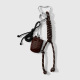 Brown mobile phone keychain 1