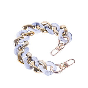Simple Series Casual Solid Color Chain Gradient Color Acrylic Phone Chain Bag Straps h5 