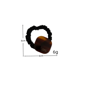 Simple Series Retro Letter Solid Color Gradient Color Geometric Shape Acetate Scrunchies h5 Picture4