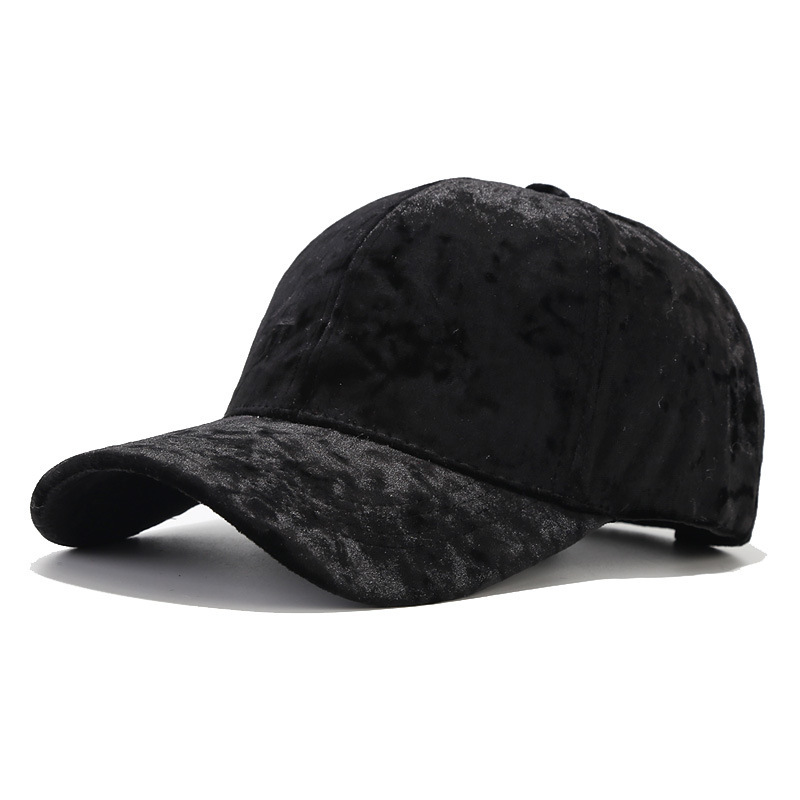 Simple Series Retro Solid Color Velvet Baseball Cap