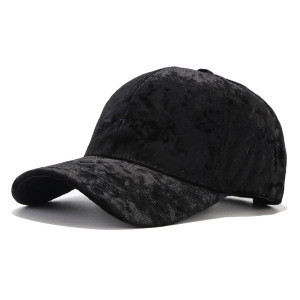 Simple Series Retro Solid Color Velvet Baseball Cap h5