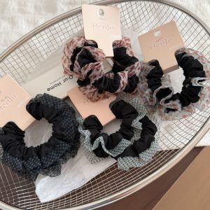 Simple Series Retro Leopard Print Polka Dots Fabric Scrunchies h5 Picture3