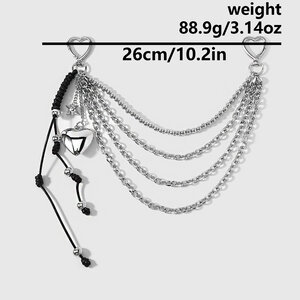 Llaveros Sencillos De Aleación Con Forma De Corazón Y Estrella Para Bolsos. h5 Imagen2