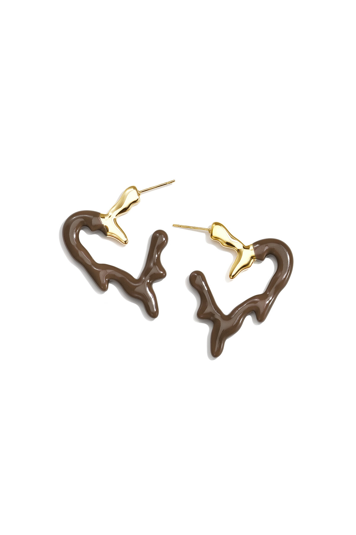 Stainless Steel Hoop Earrings Heart Simple Daily Simple Series Women's jewelry