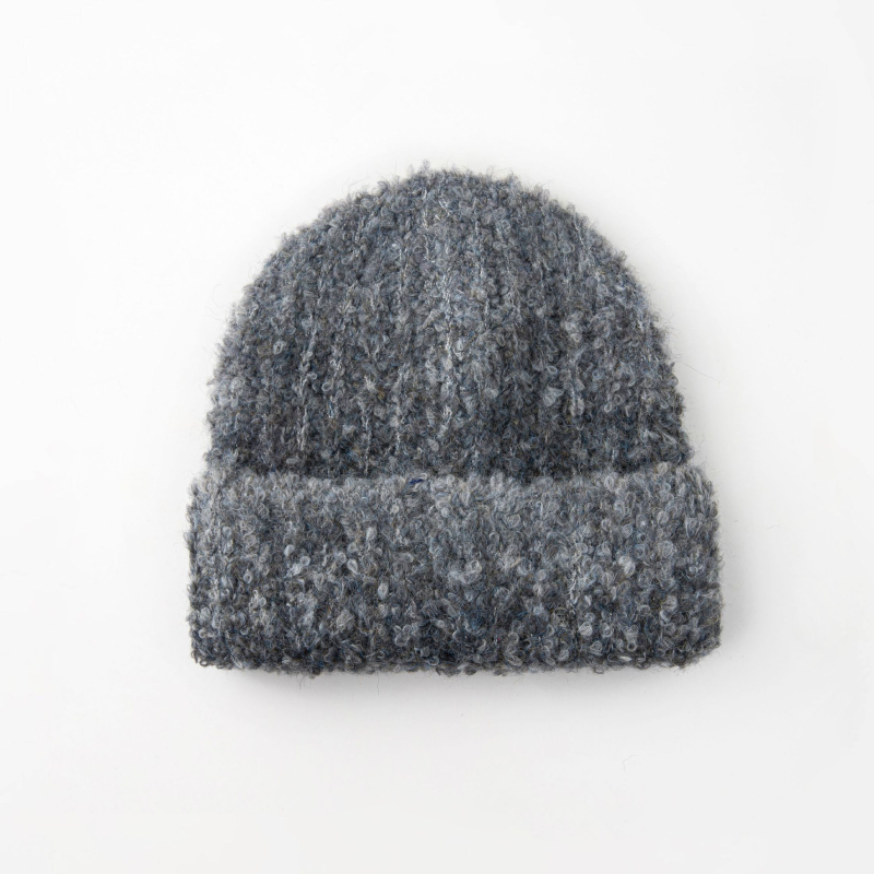 Simple Series Daily Solid Color Gradient Color Wool Polyester Blend Beanie 