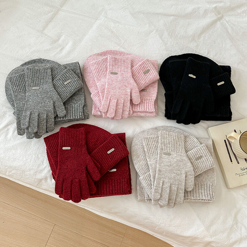 Simple Series Daily Solid Color Polyester Winter Scarves