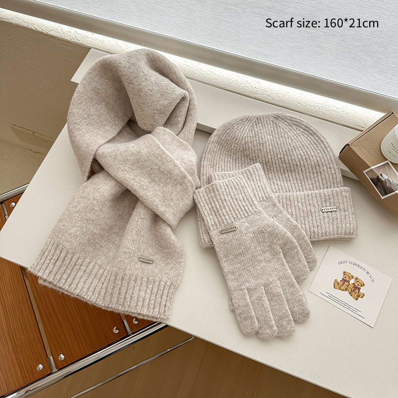 Simple Series Daily Solid Color Polyester Winter Scarves Picture4