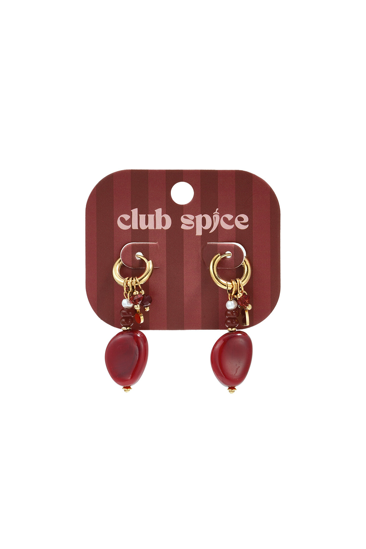 Herzförmige Ohrringe Aus Edelstahlperlen, Schlichte Alltags-Serie, Damenschmuck h5 Bild2