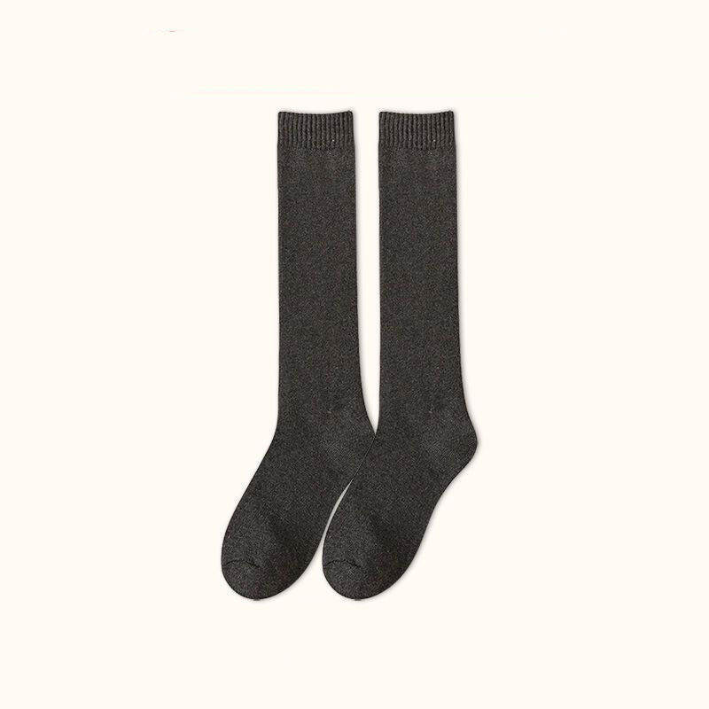 Chaussettes Montantes Basiques À Rebond Léger, Couleur Unie h5 Image2