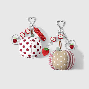 Llaveros De Aleación Con Forma De Corazón, Fruta Y Lunares De La Serie Simple Daily h5 Imagen6